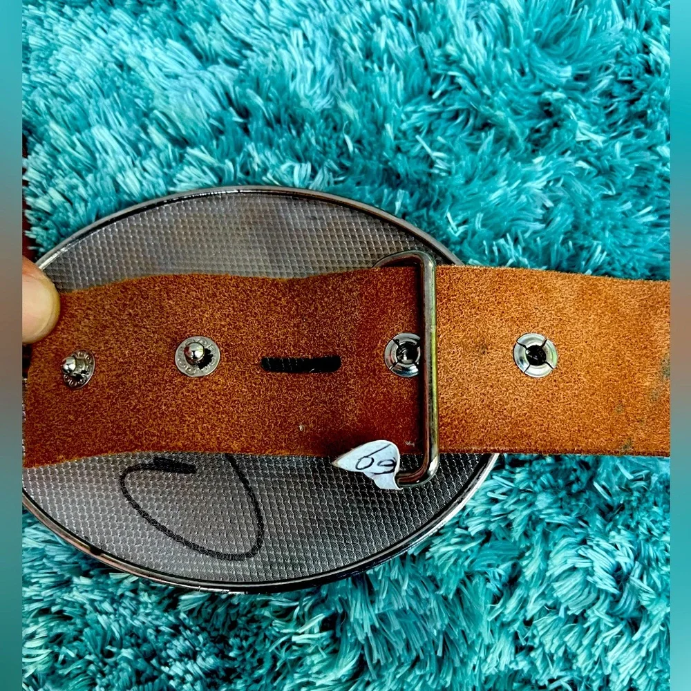 Vintage Women’s belt white large buckle - Picture 12 of 13